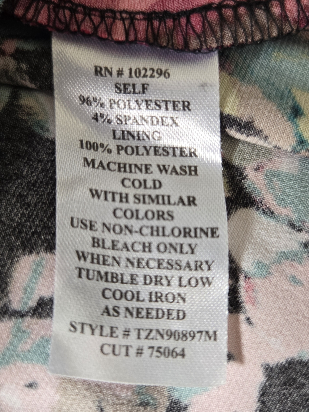 Multicolor Floral Dark Cottagecore Whimsigoth Bell Sleeve Swing Dress 12 - Picture 3 of 8
